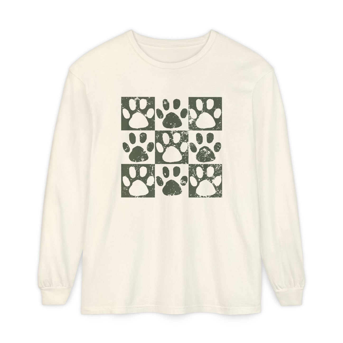 Paw Print Long Sleeve T-Shirt