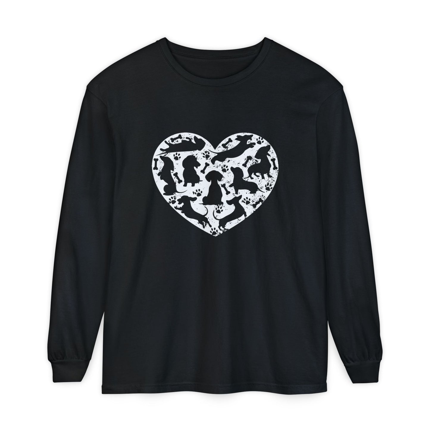 Dachshund Heart Long Sleeve T-Shirt