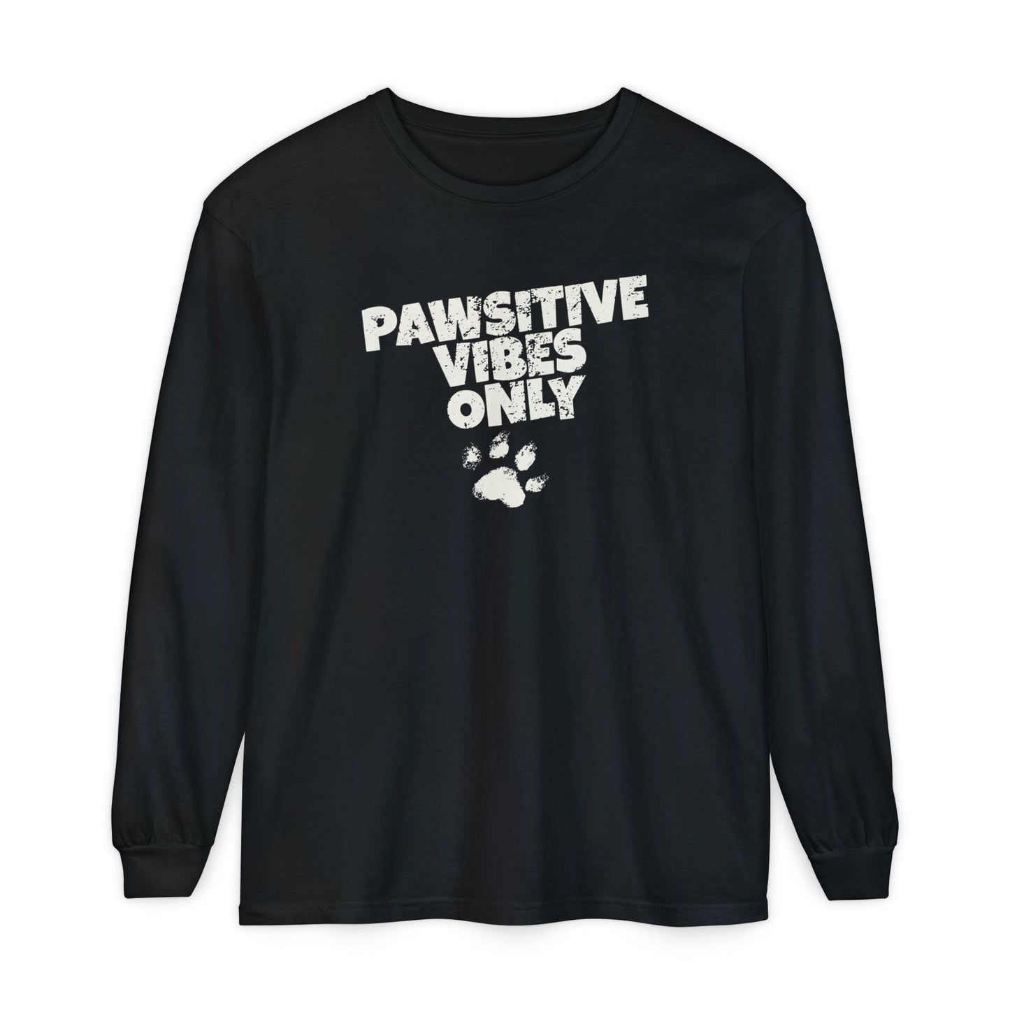 Pawsitive Vibes Only Long Sleeve T-Shirt