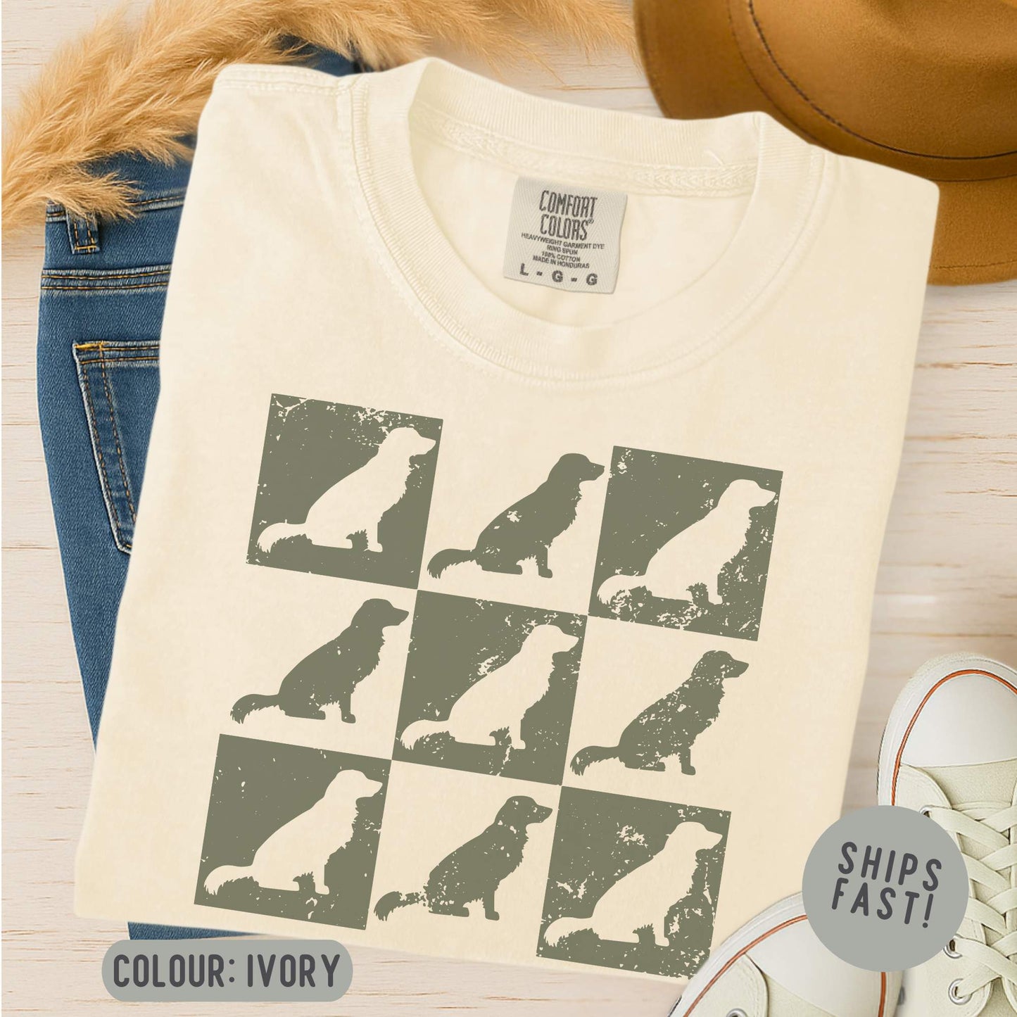 Comfort Colors Golden Retriever T-Shirt