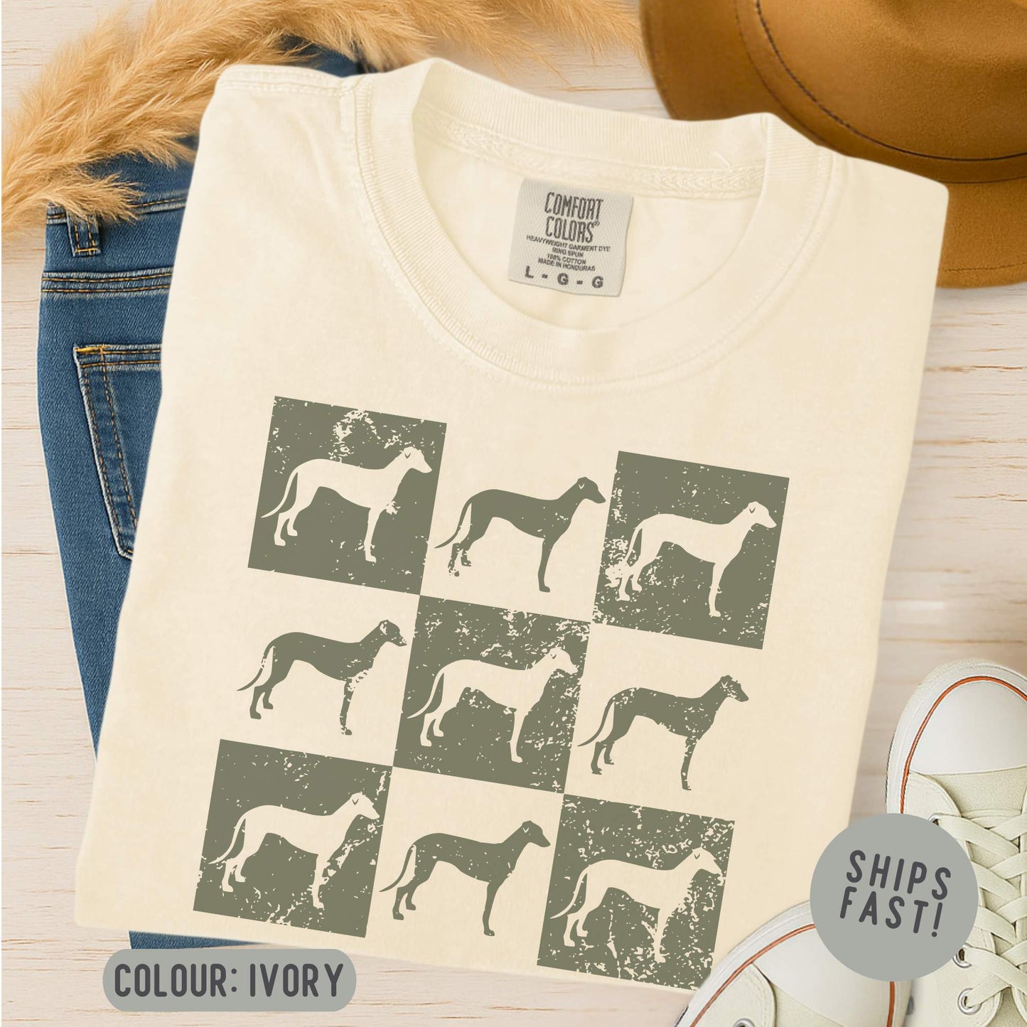Comfort Colors Greyhound T-Shirt Gift