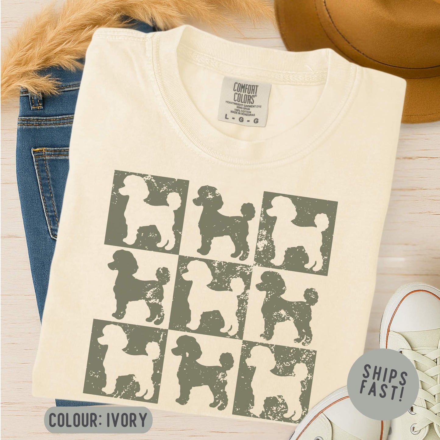 Comfort Colors Poodle T-Shirt