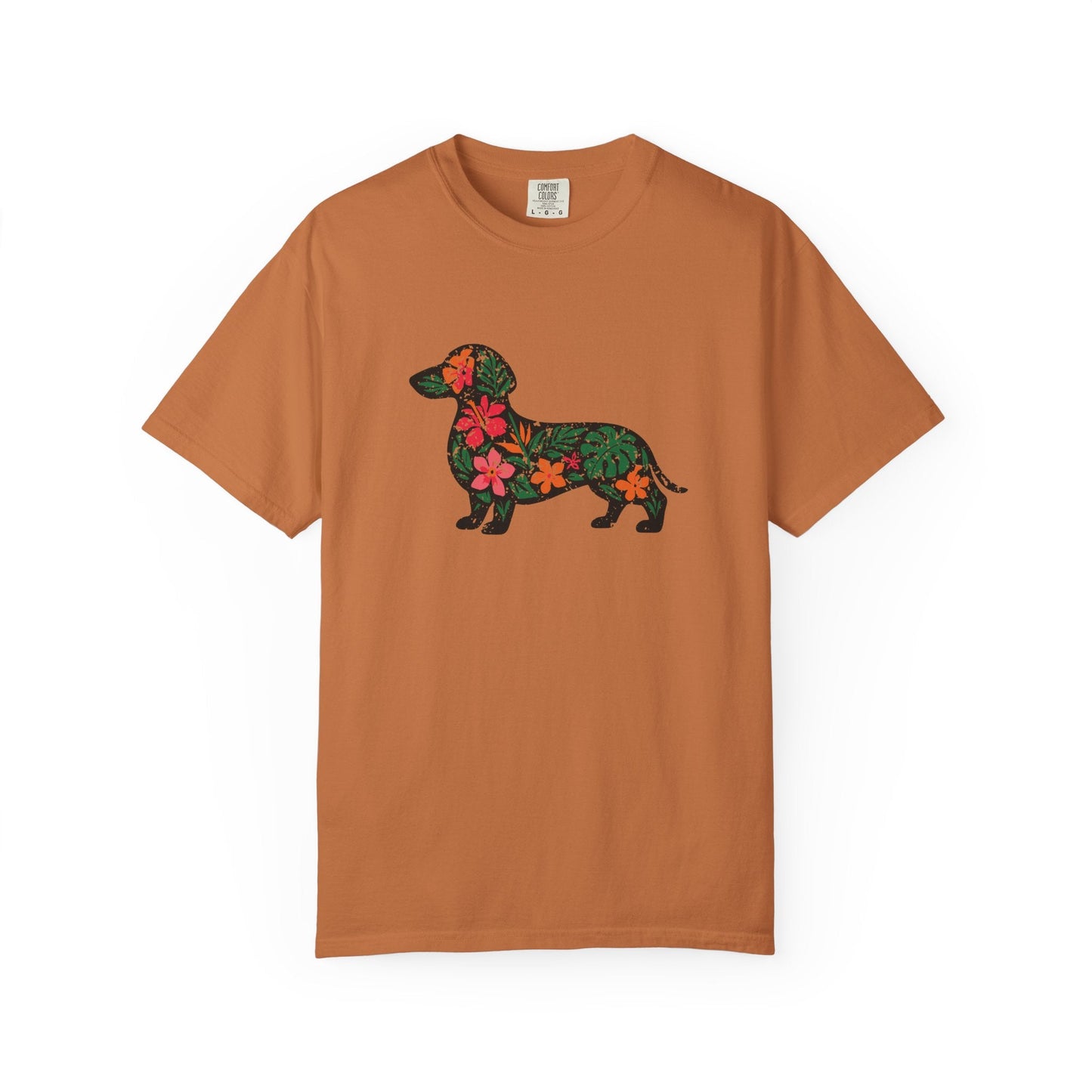 Floral Dachshund T-Shirt