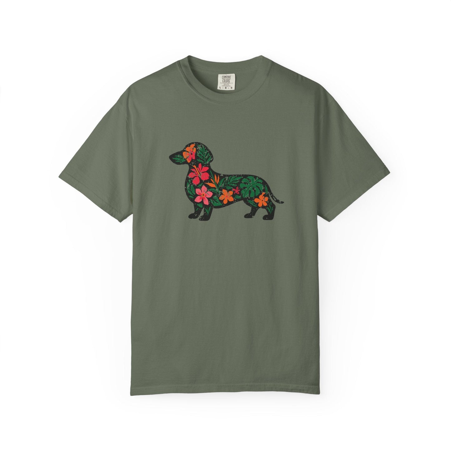 Floral Dachshund T-Shirt