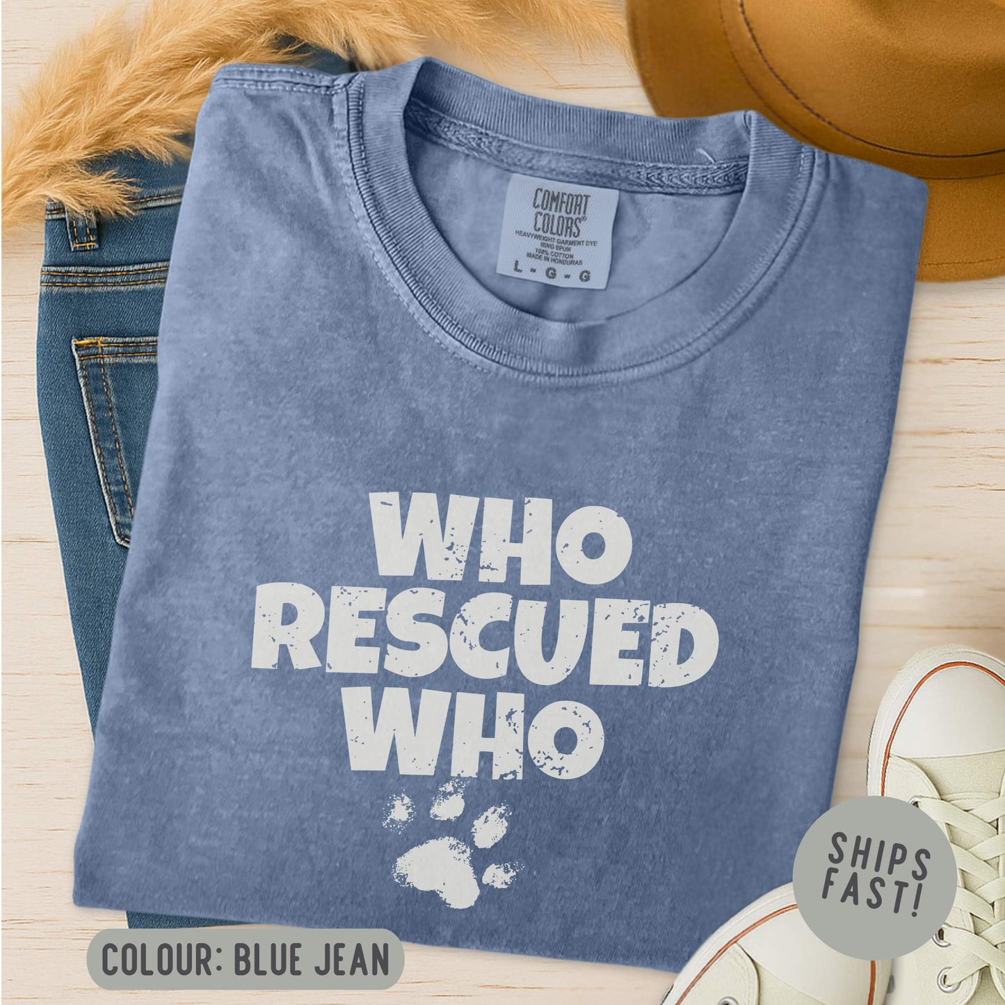 Who Rescued Who T-Shirt