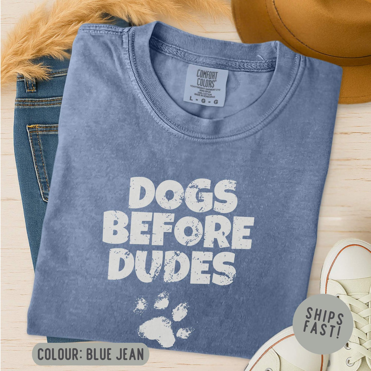 Comfort Color Dogs Before Dudes T-Shirt