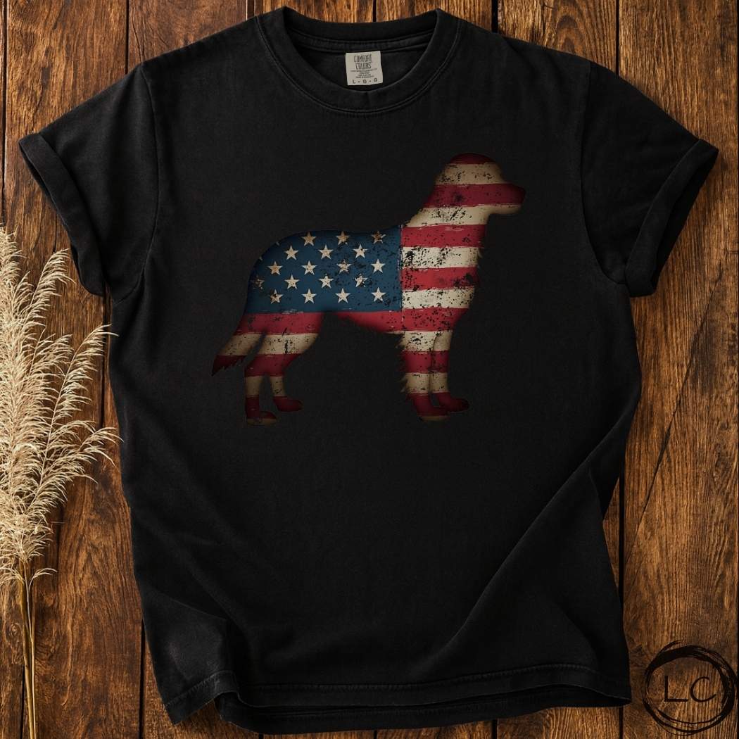 Patriotic Golden Retriever T-Shirt