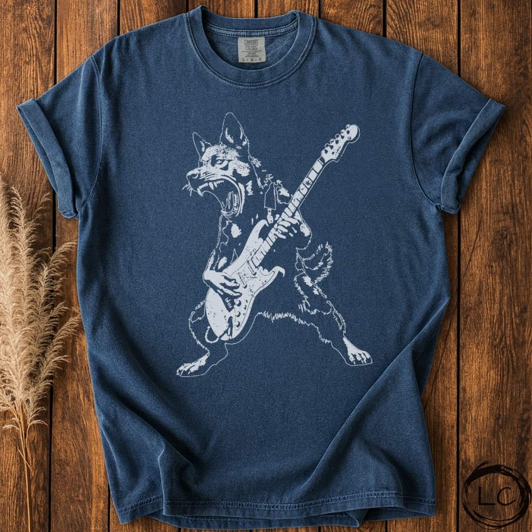 Dog Playing Guitar T-Shirt