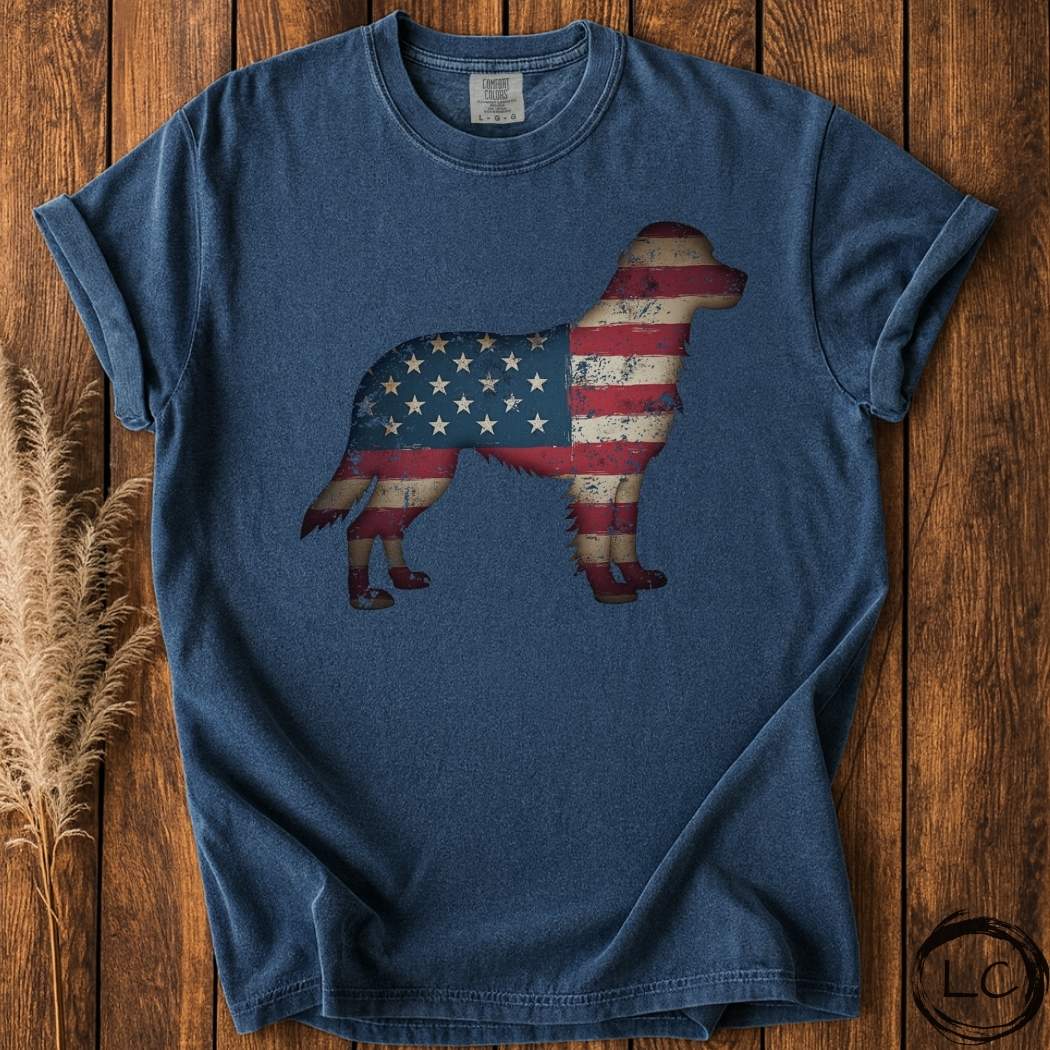 Patriotic Golden Retriever T-Shirt