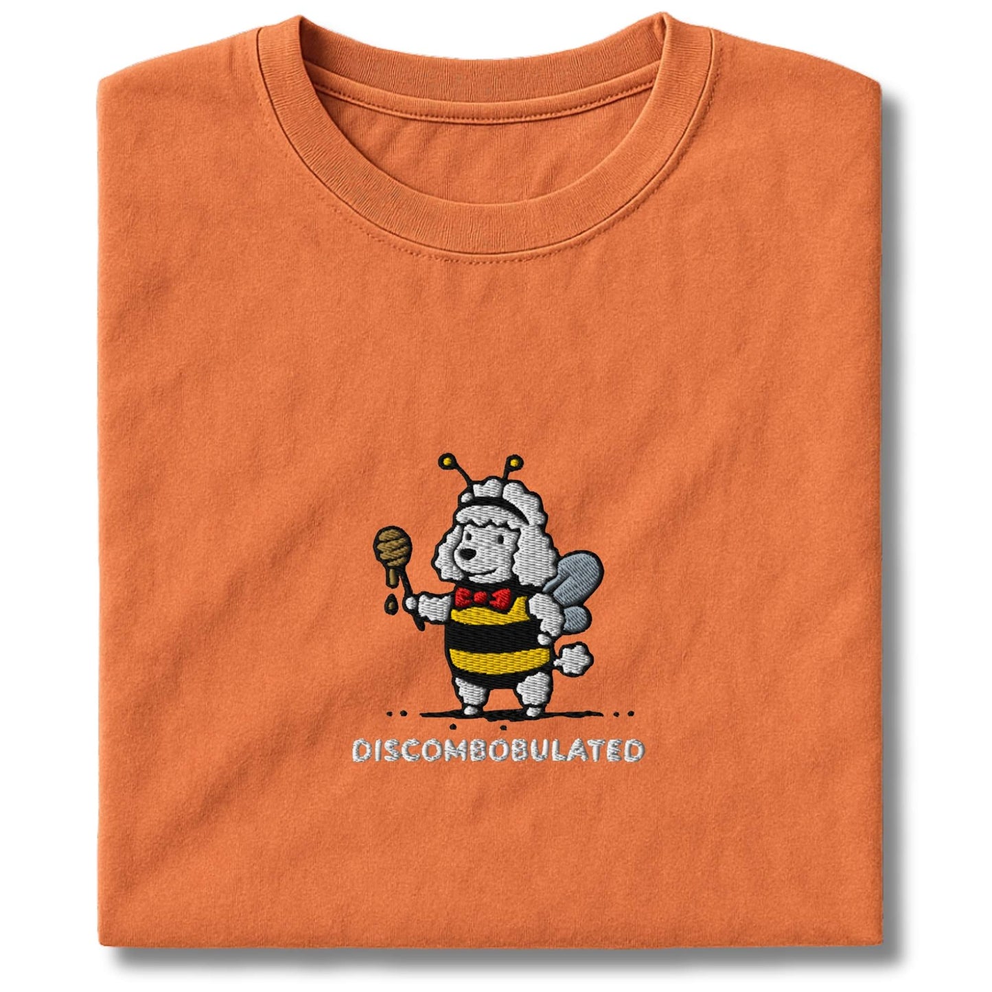 Embroidered Poodle Discombobulated T-Shirt