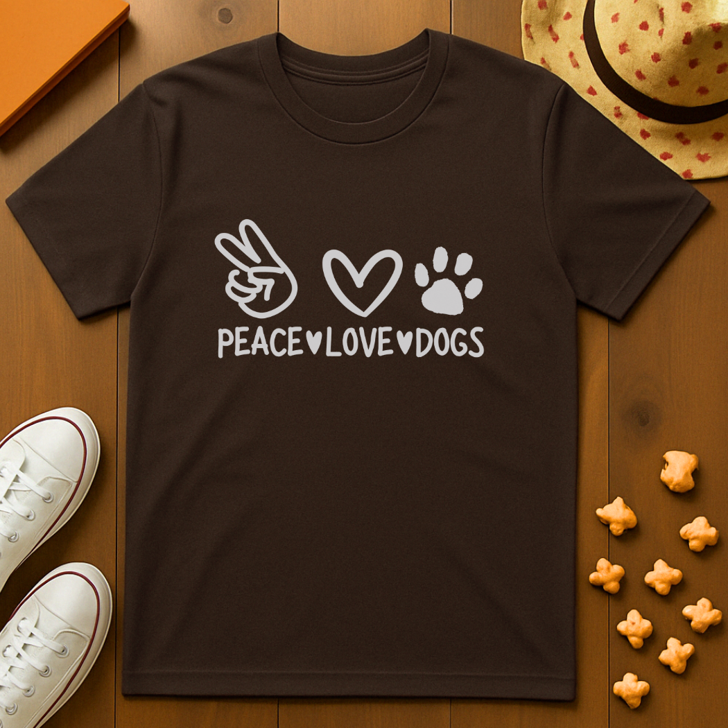 Peace,Love,Dogs T-Shirt