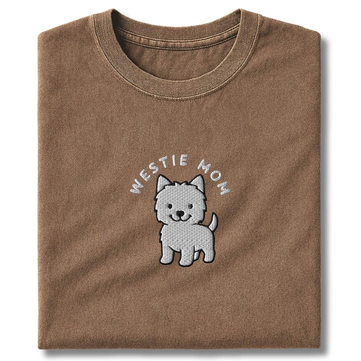 Embroidered Westie Mom T-Shirt