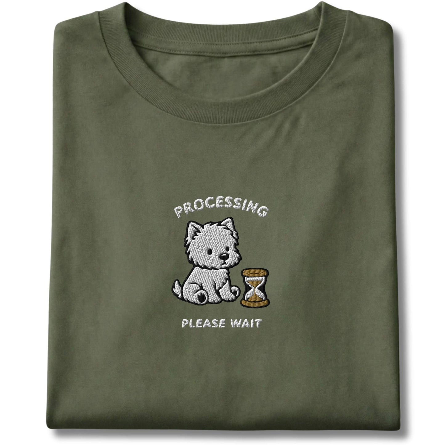 Embroidered Westie Processing Tee