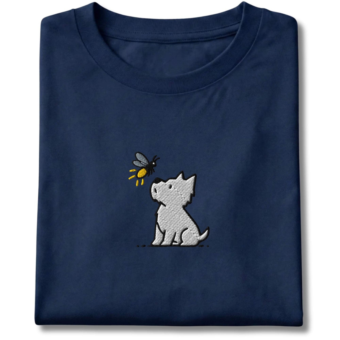 Embroidered Westie and Firefly Tee