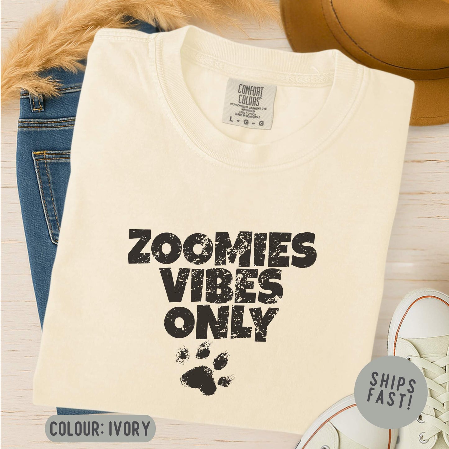 Comfort Colors Zoomies Vibes Only T-Shirt
