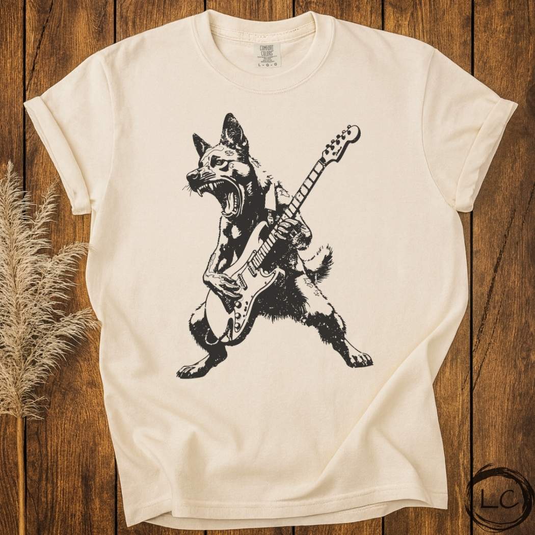 Dog Playing Guitar T-Shirt