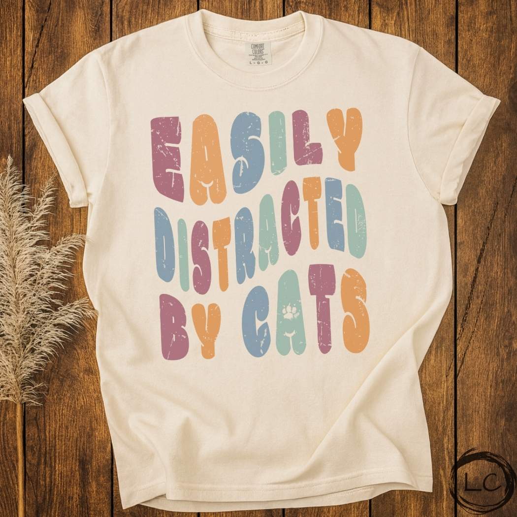Wavey Easily Distracted by Dogs T-Shirt