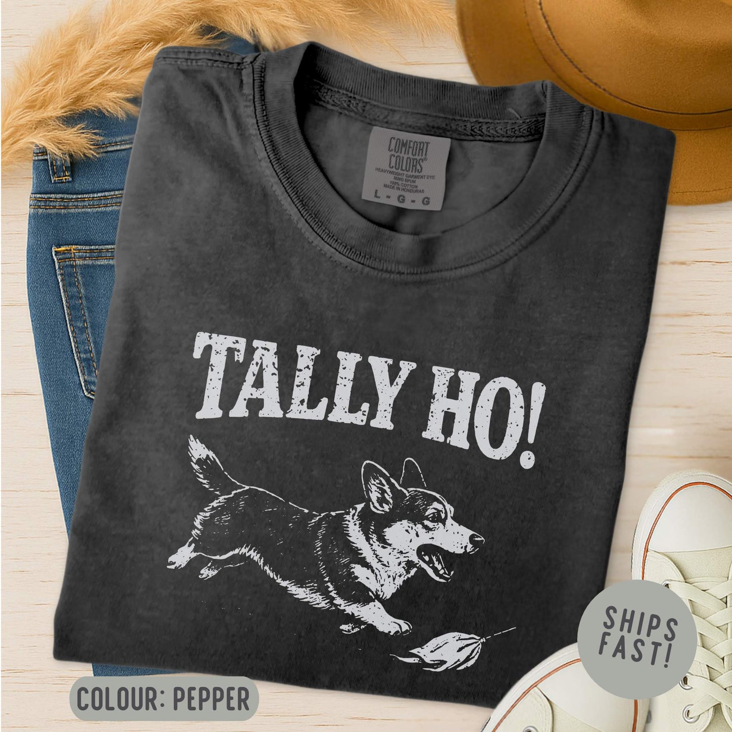 Cardigan Welsh Corgi Running FastCAT T-Shirt
