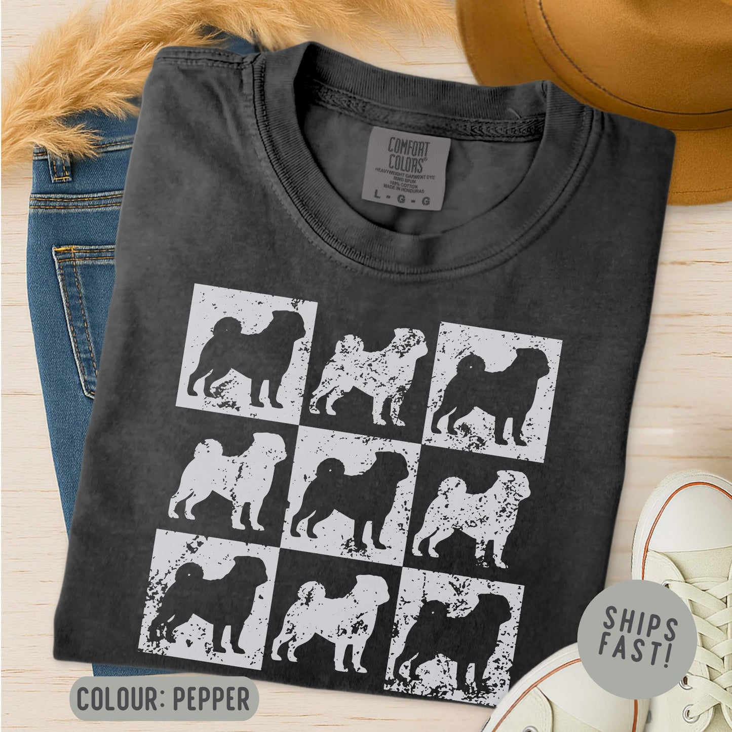 Comfort Color Pug T-Shirt