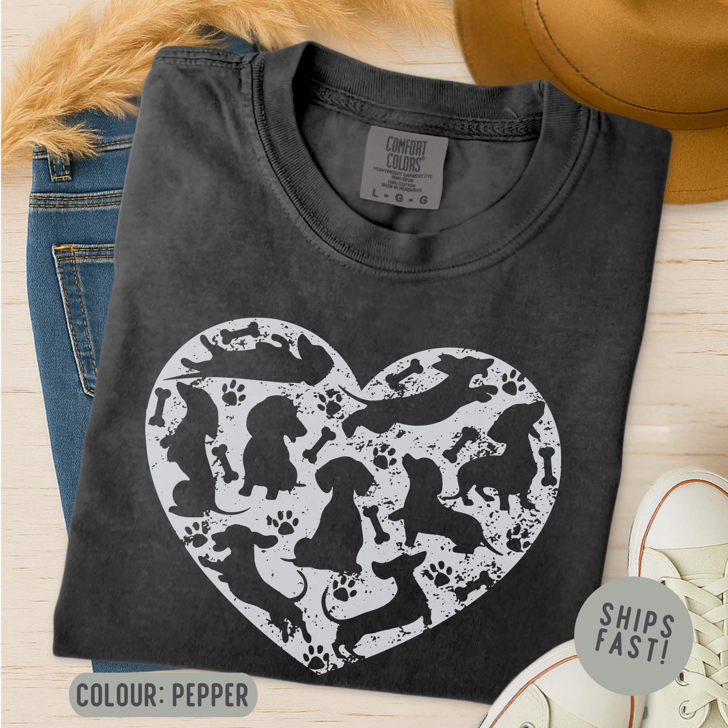 Dachshund Heart T-Shirt