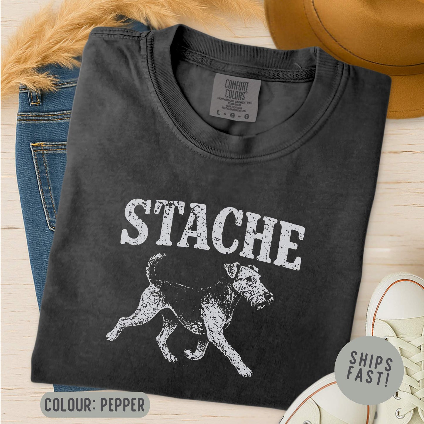 Airedale Terrier Stache T-Shirt