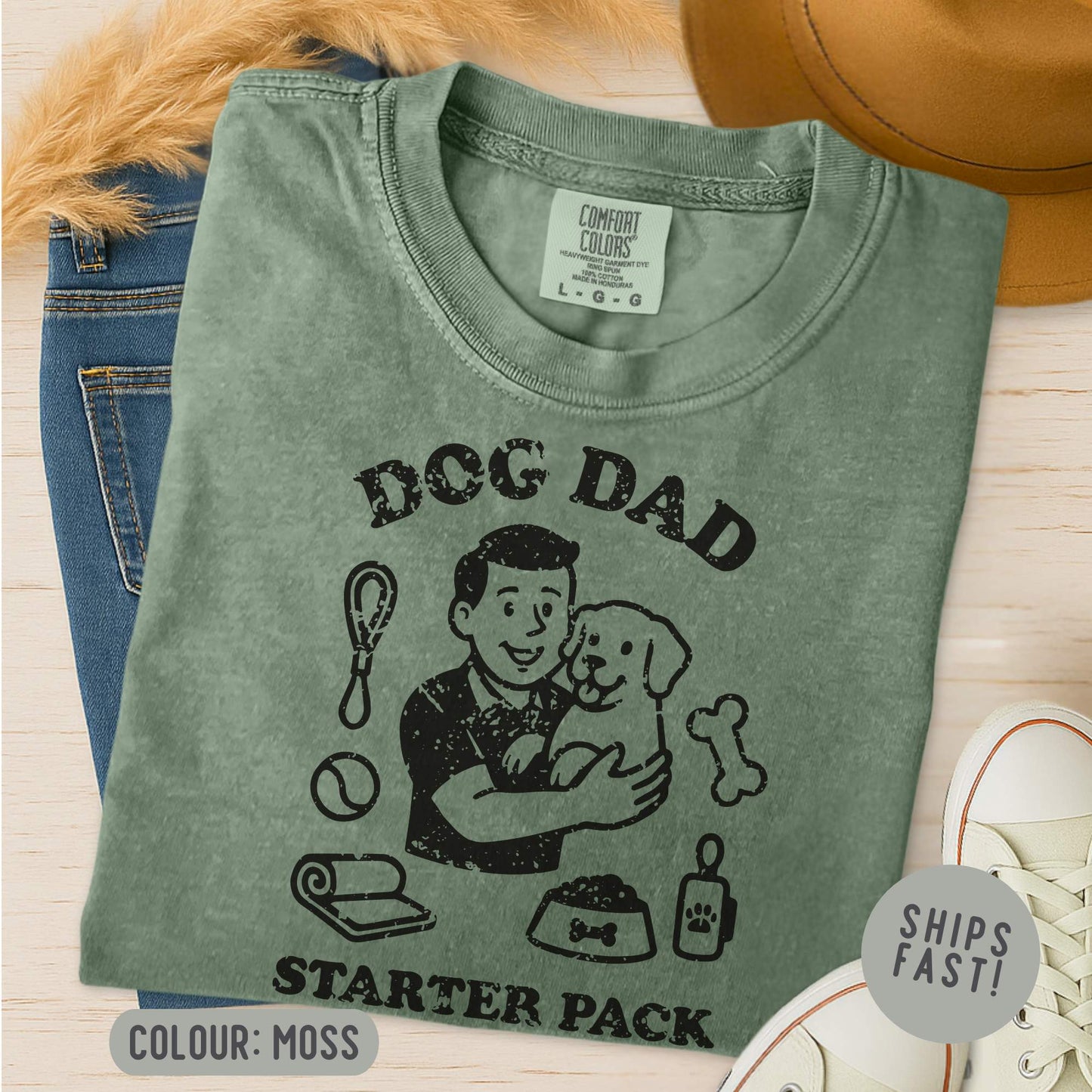 Dog Dad Starter Pack T-Shirt