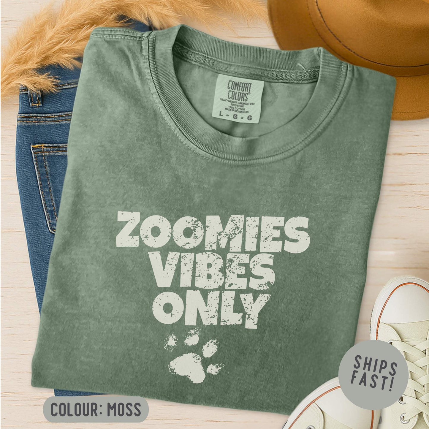 Comfort Colors Zoomies Vibes Only T-Shirt