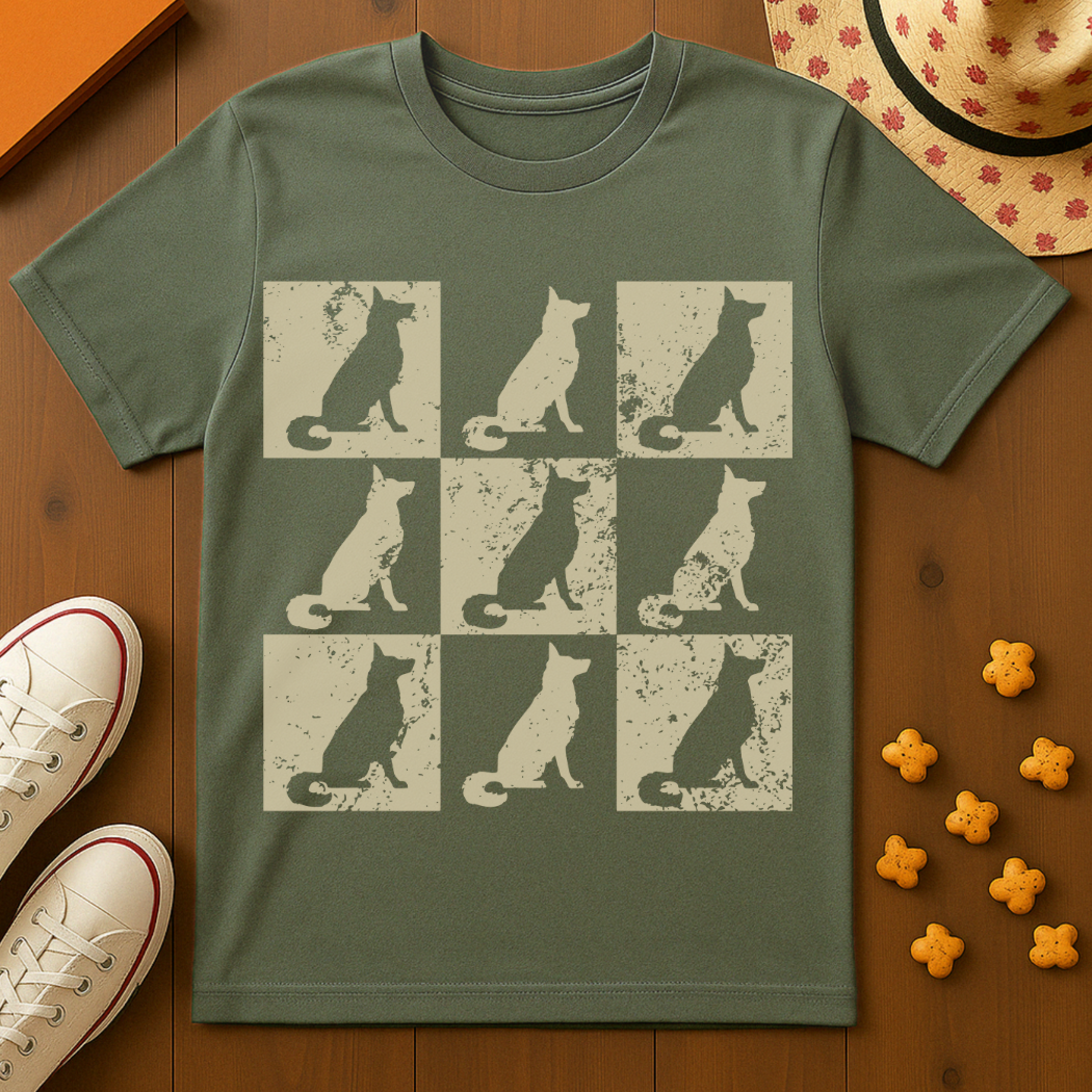 German Shepherd Print T-Shirt
