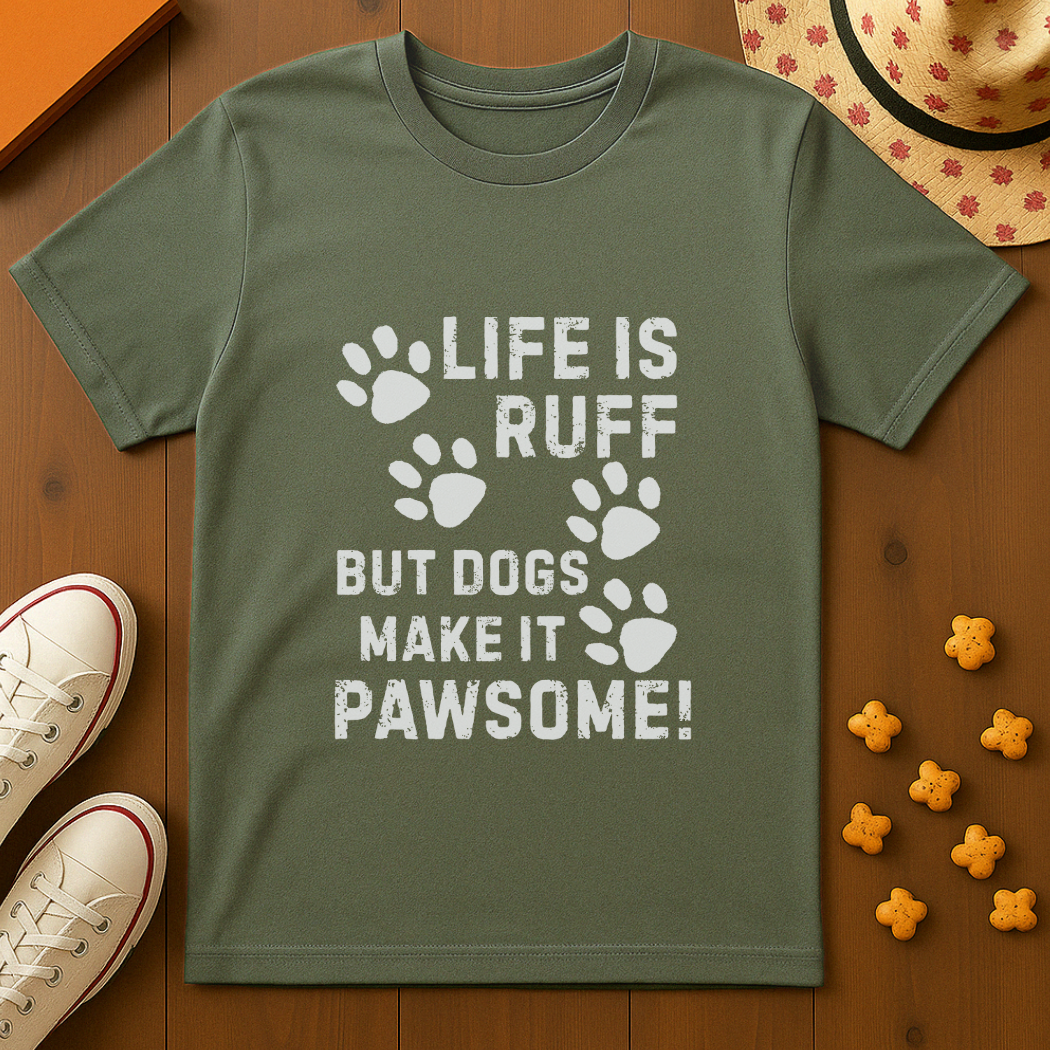 Life Is Ruff Dog T-Shirt
