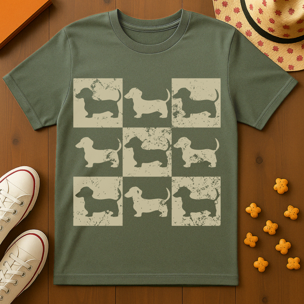 Dachshund Print T-Shirt