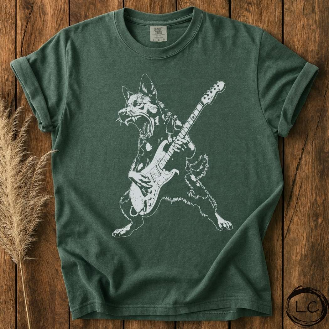 Dog Playing Guitar T-Shirt
