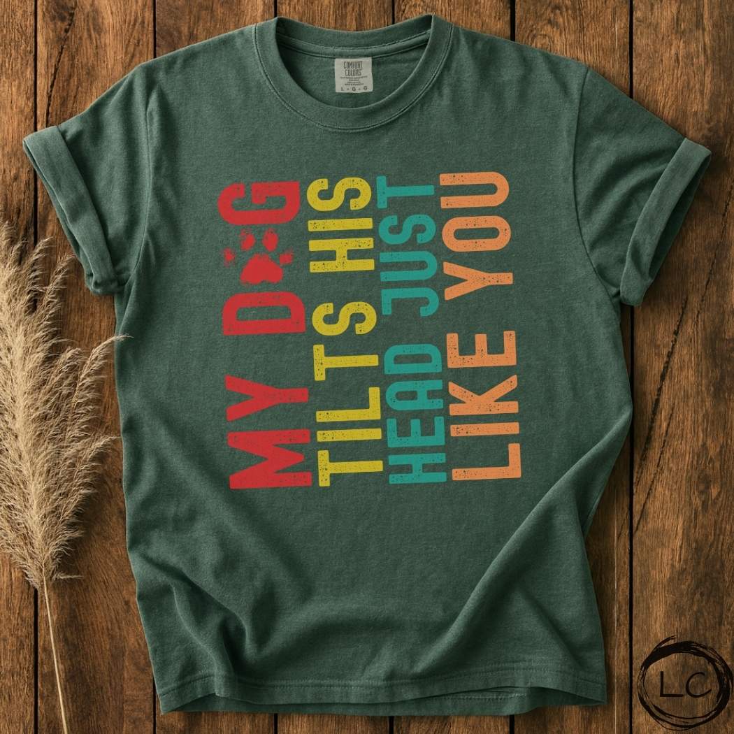 Retro My Dog Tilts His Head T-Shirt