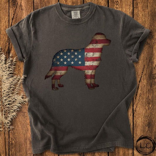 Patriotic Golden Retriever T-Shirt