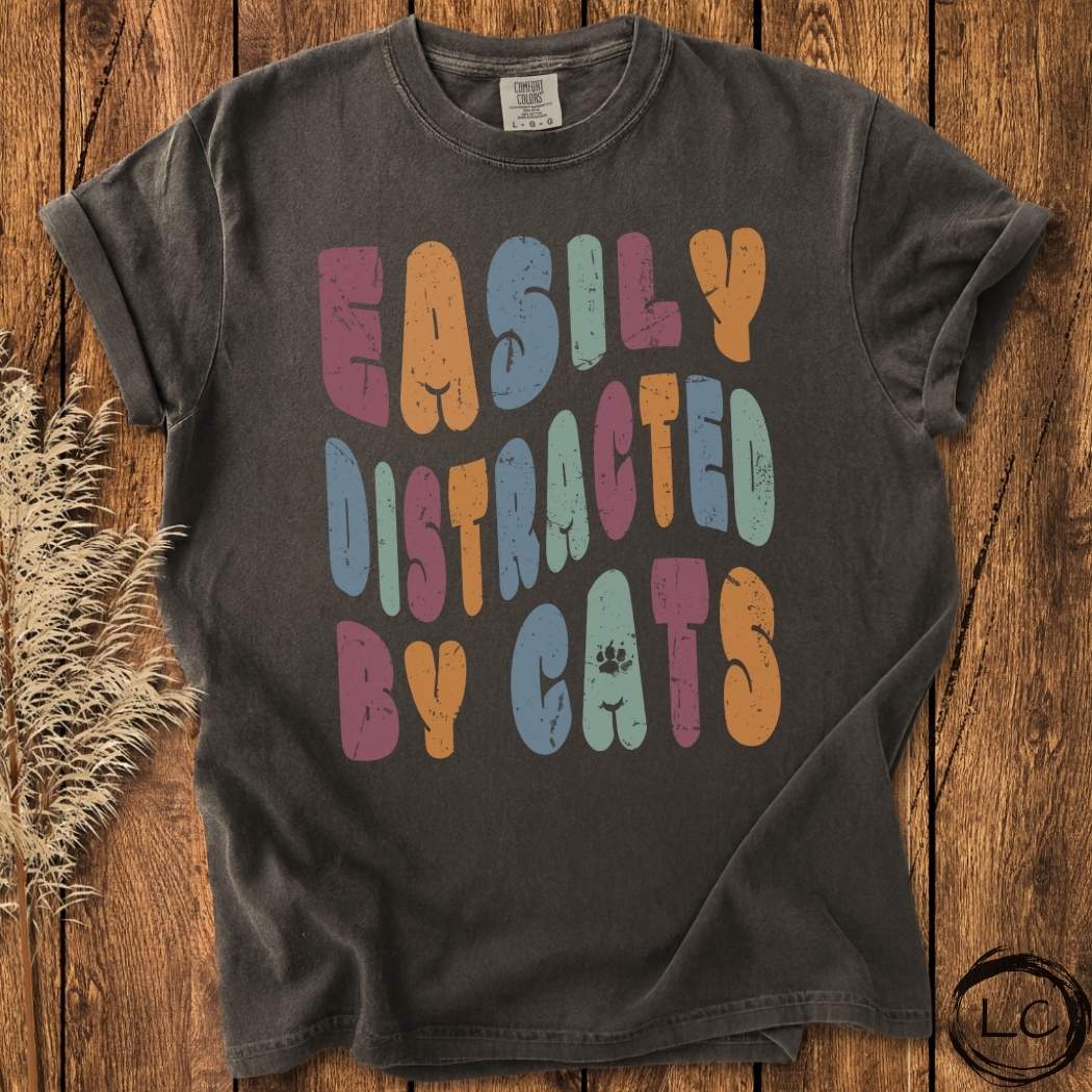 Wavey Easily Distracted by Dogs T-Shirt