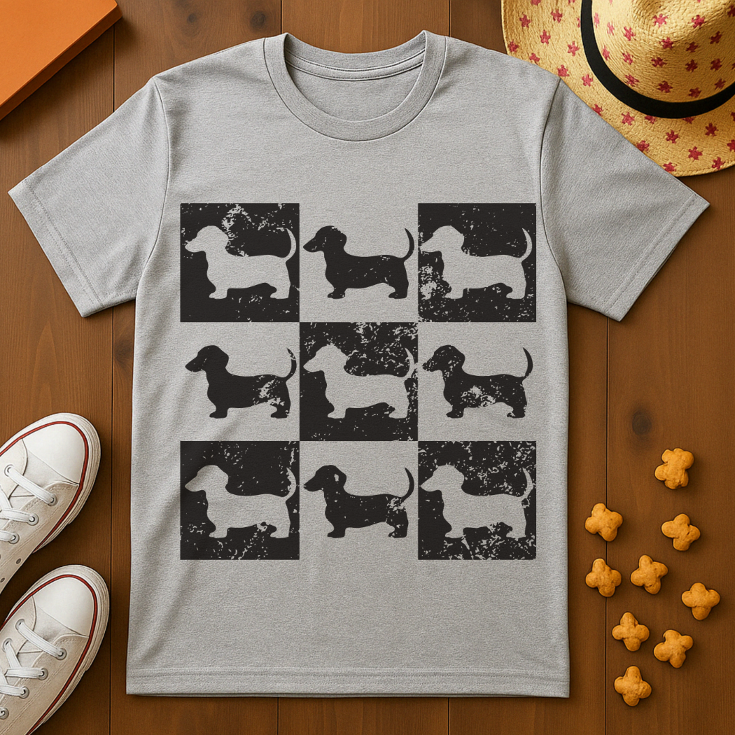 Dachshund Print T-Shirt