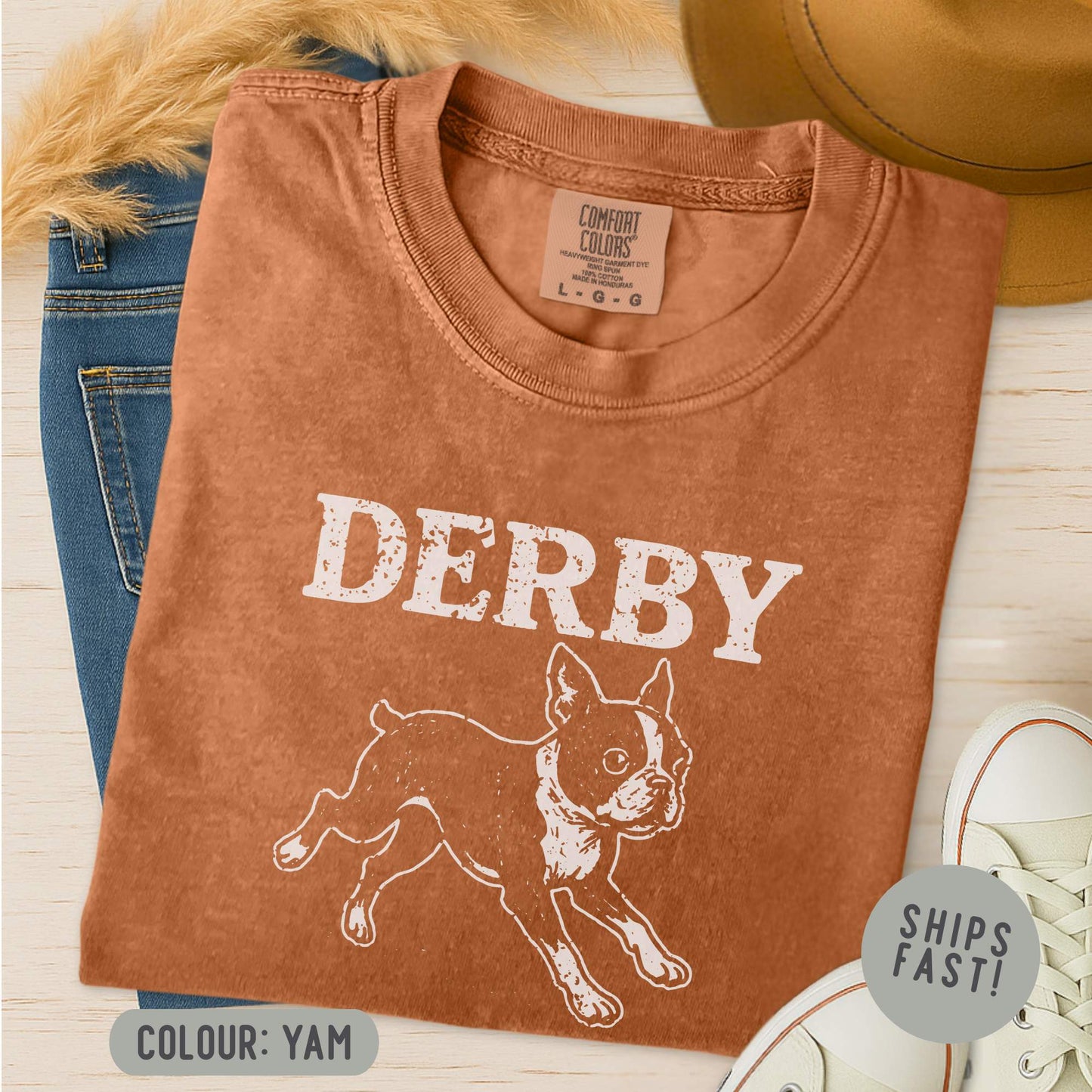 Boston Terrier Derby T-Shirt