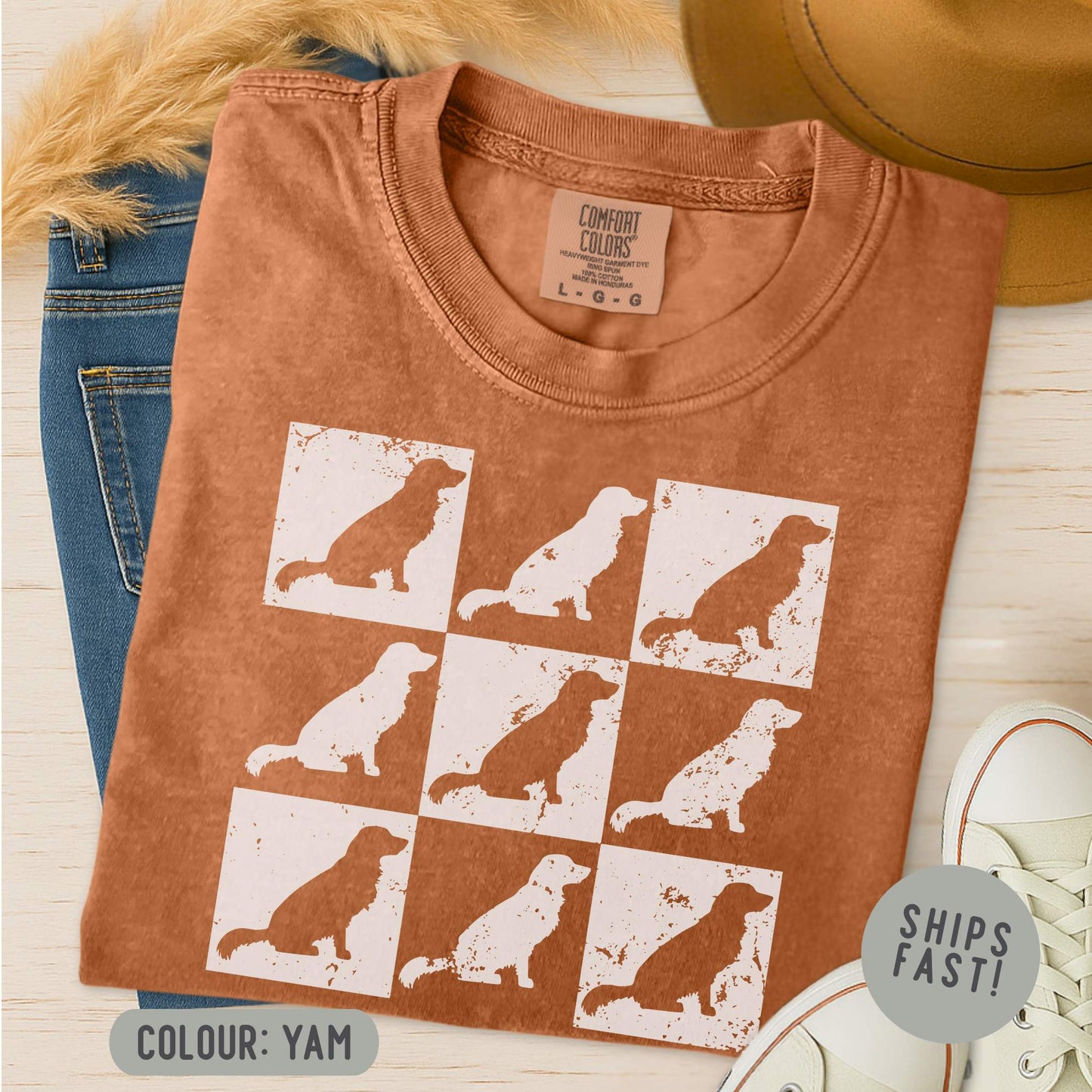 Comfort Colors Golden Retriever T-Shirt