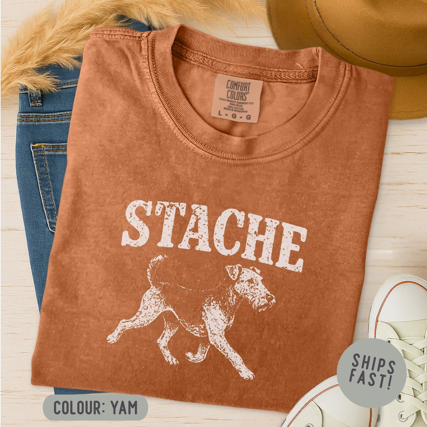 Airedale Terrier Stache T-Shirt