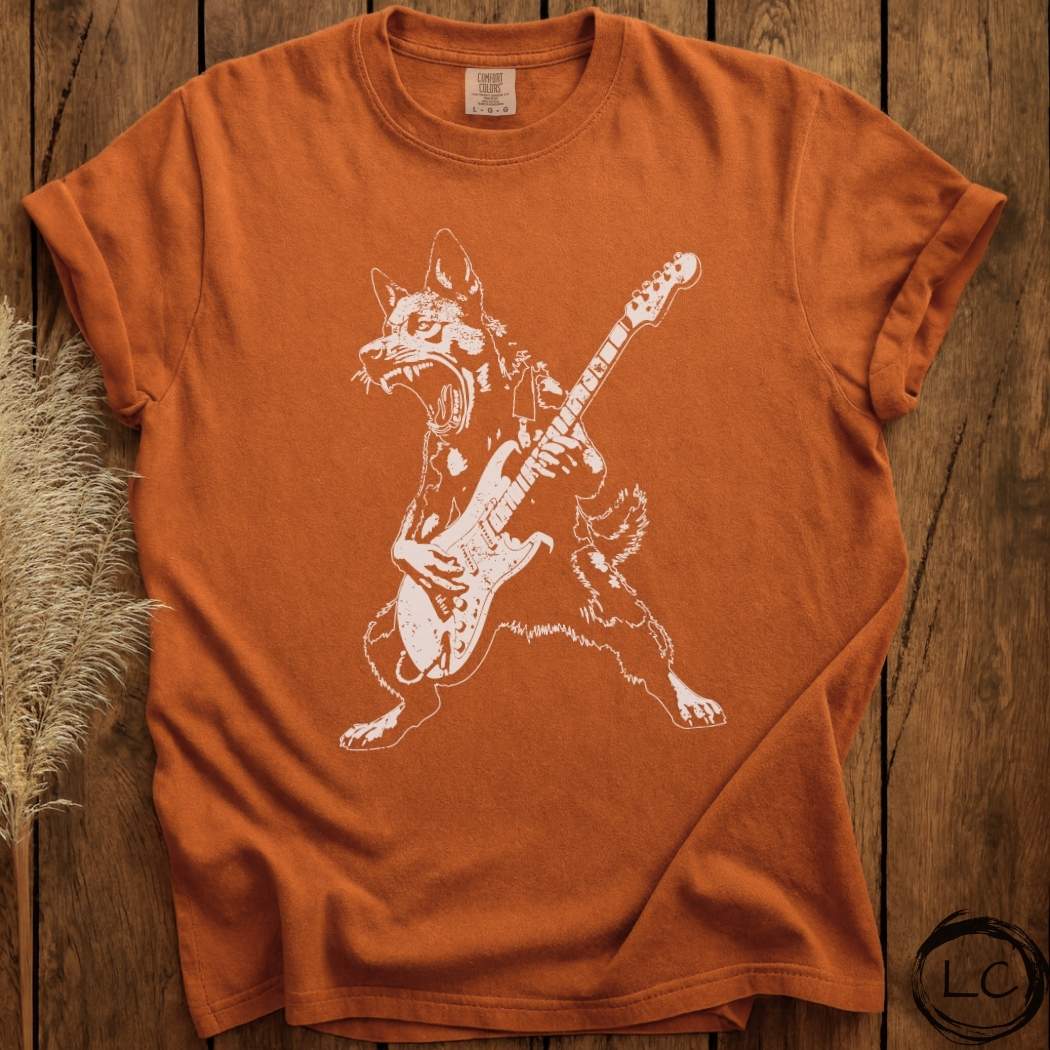 Dog Playing Guitar T-Shirt
