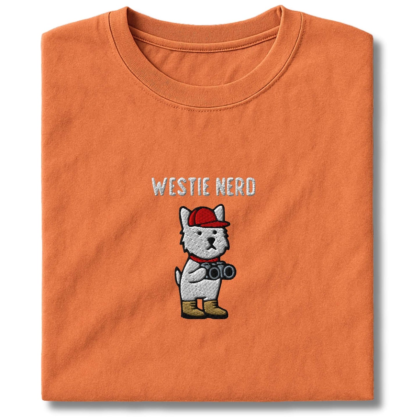Embroidered Westie Nerd T-Shirt