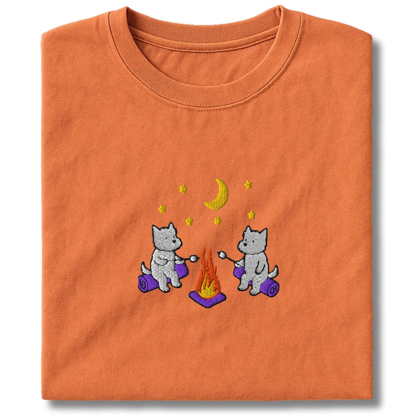 Embroidered Westie Campfire T-Shirt