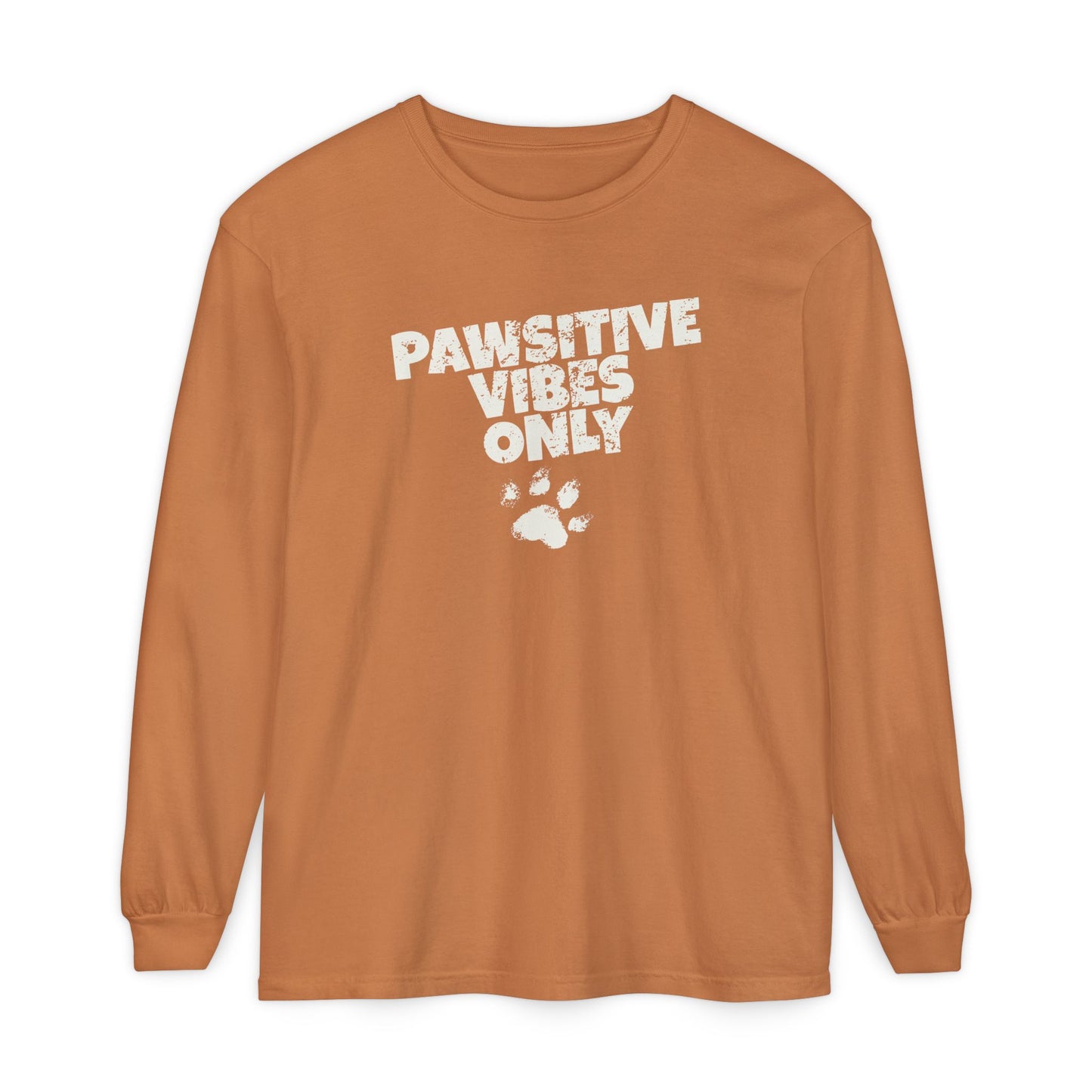 Pawsitive Vibes Only Long Sleeve T-Shirt