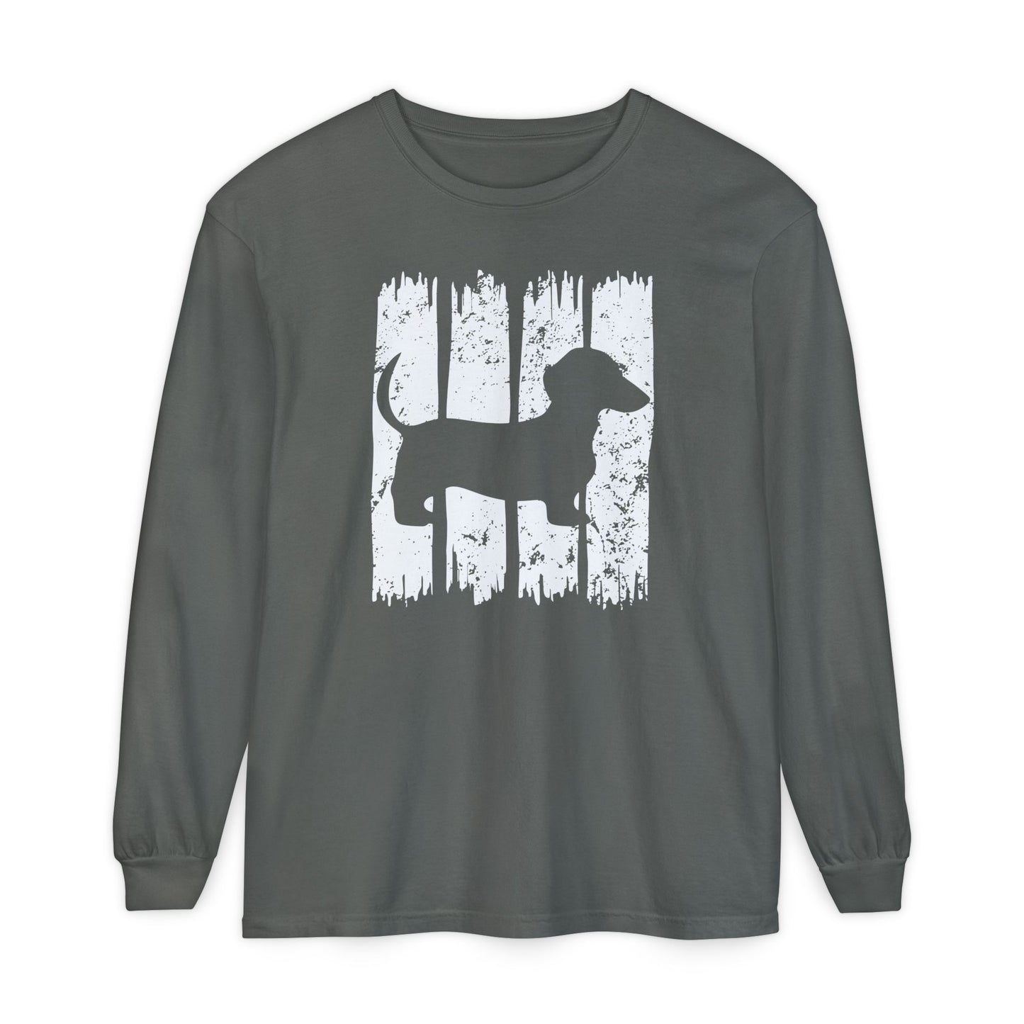 Dachshund Down Stroke Long Sleeve T-Shirt