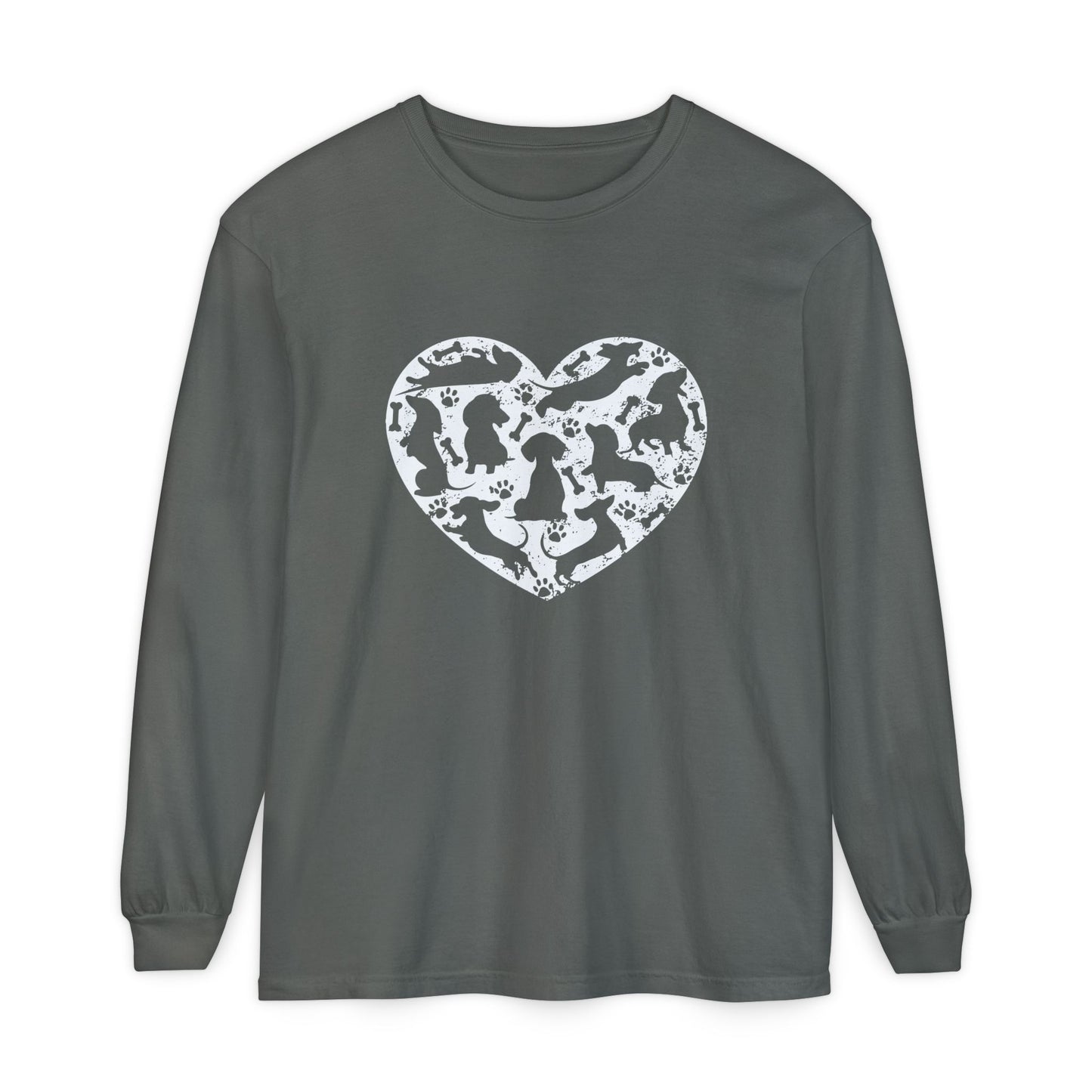 Dachshund Heart Long Sleeve T-Shirt