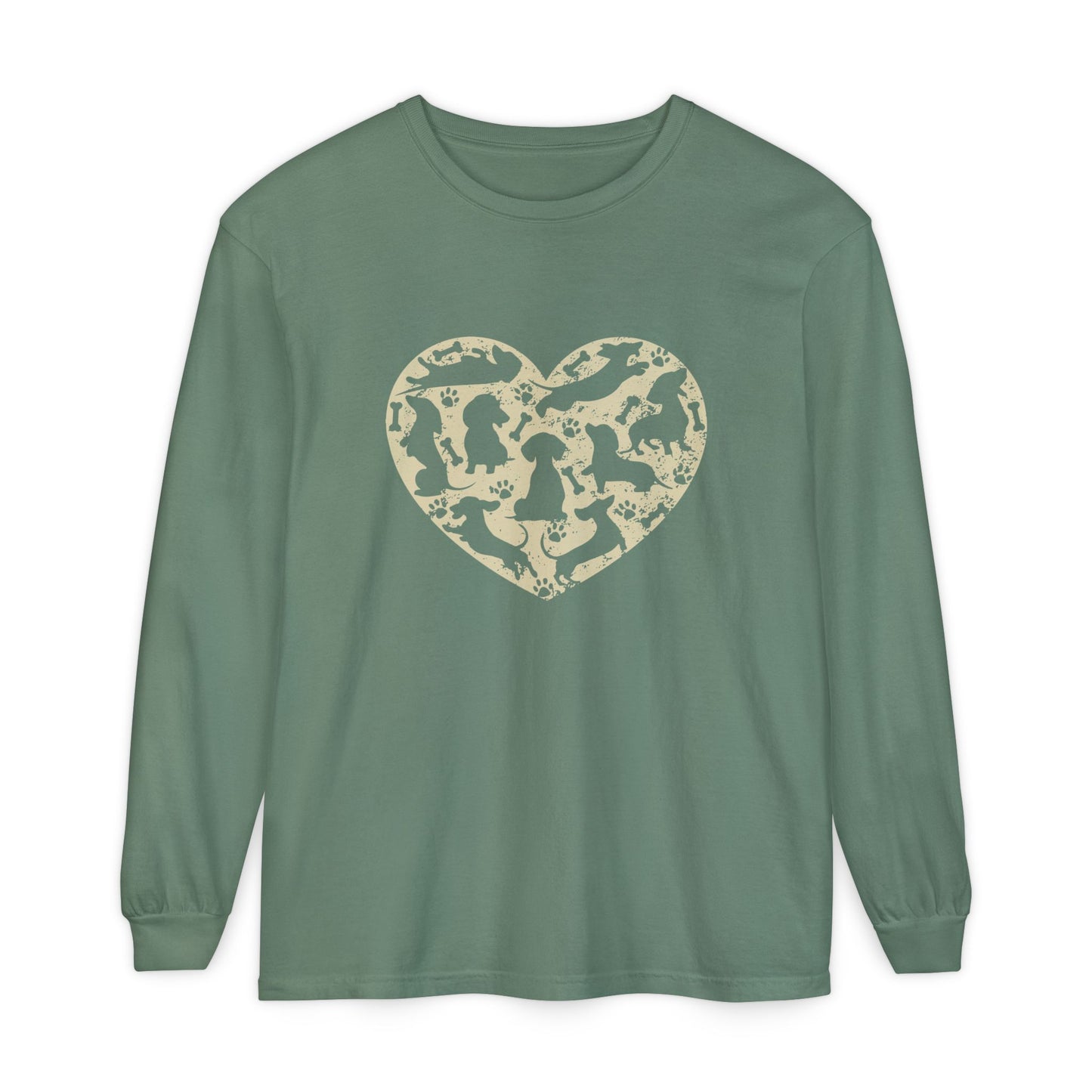 Dachshund Heart Long Sleeve T-Shirt