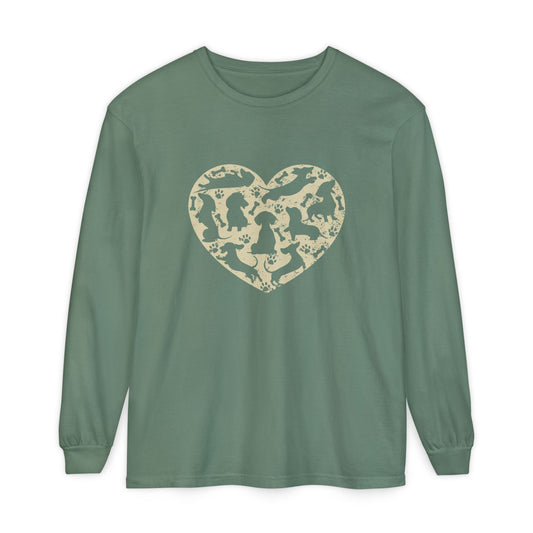 Dachshund Heart Long Sleeve T-Shirt