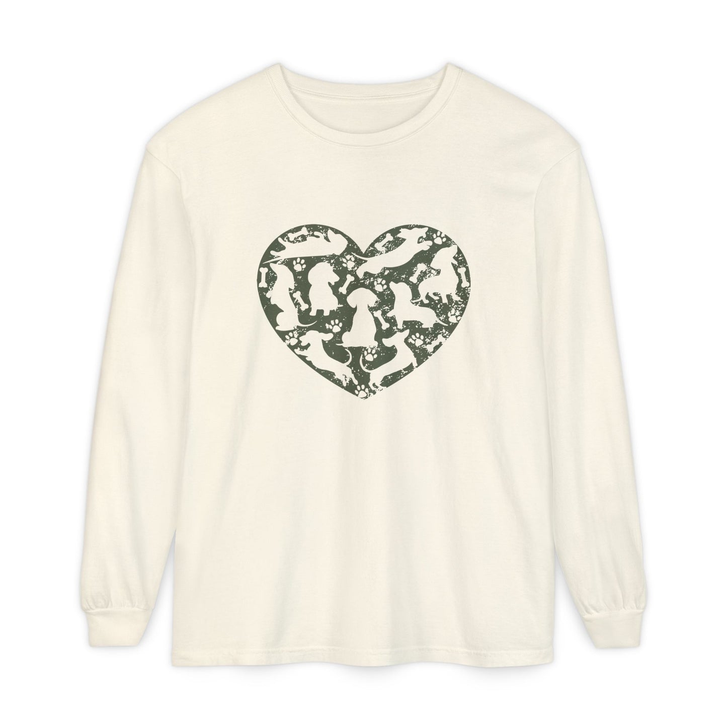 Dachshund Heart Long Sleeve T-Shirt