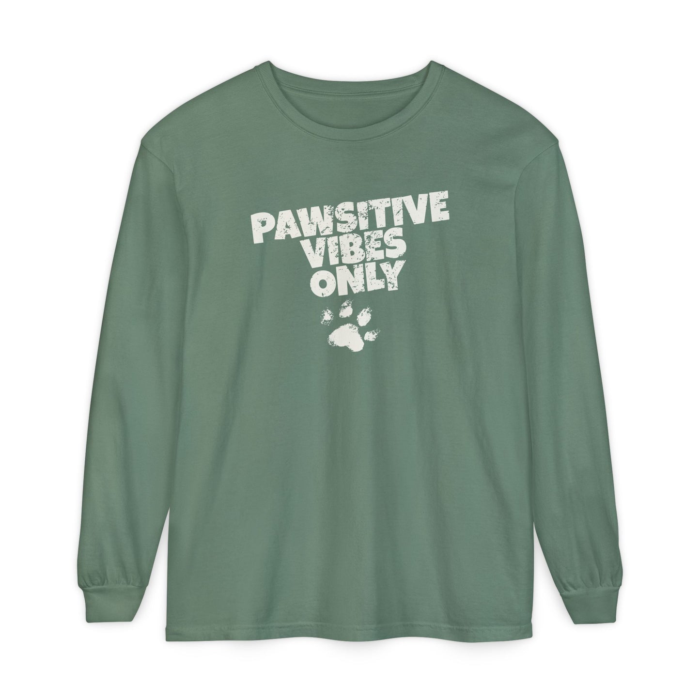 Pawsitive Vibes Only Long Sleeve T-Shirt