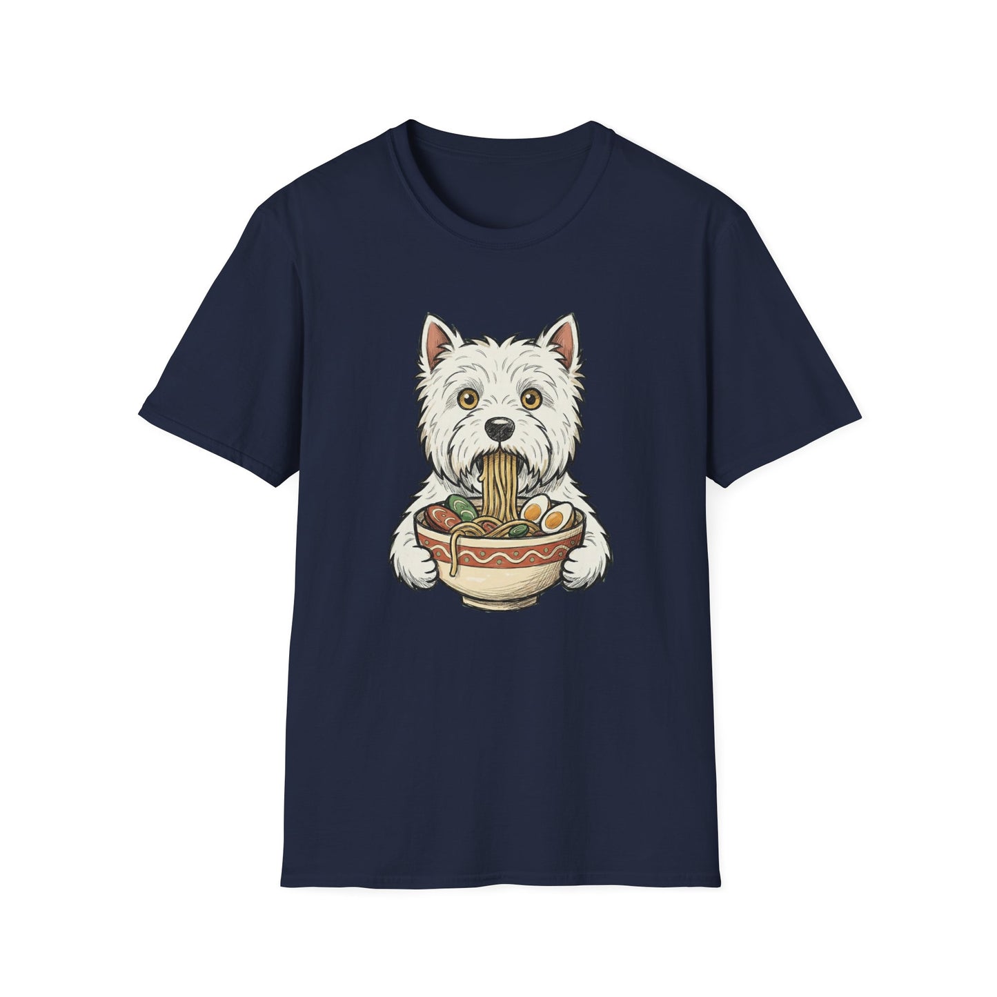 Westie Eating Ramen Tee