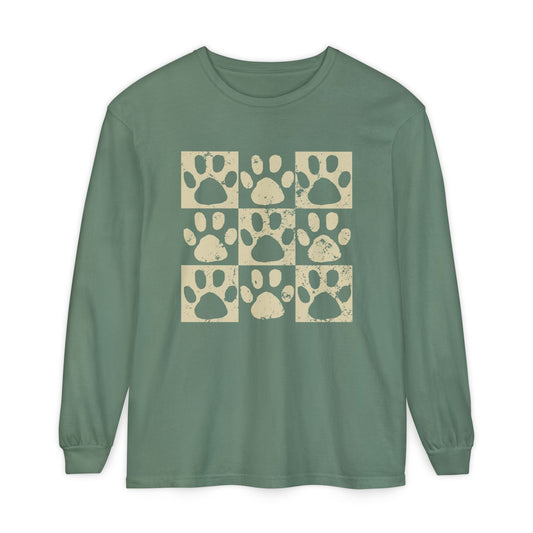 Paw Print Long Sleeve T-Shirt